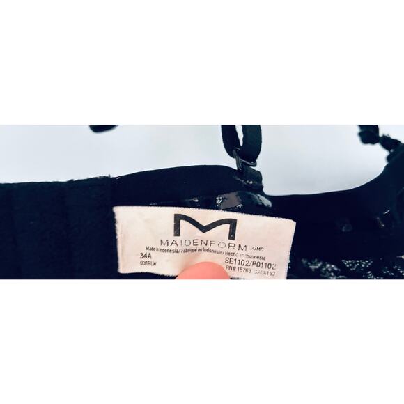 Maidenform Strapless Push Up Bra Black 34A - Picture 5 of 8